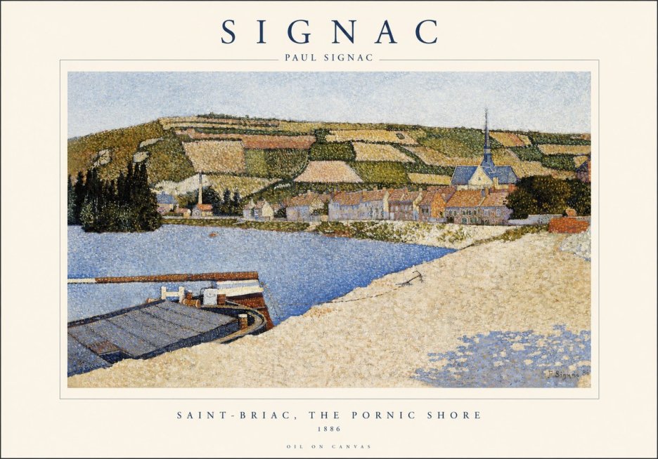 Signac Saint-briac, the Pornic Shore No1 - Affiche