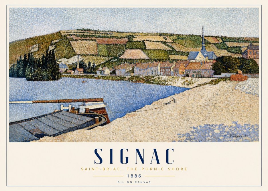 Signac Saint-briac, the Pornic Shore No3 - Affiche