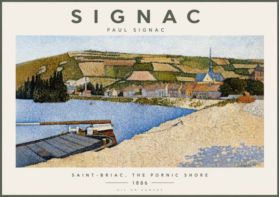 Signac Saint-briac, the Pornic Shore No5 - Affiche