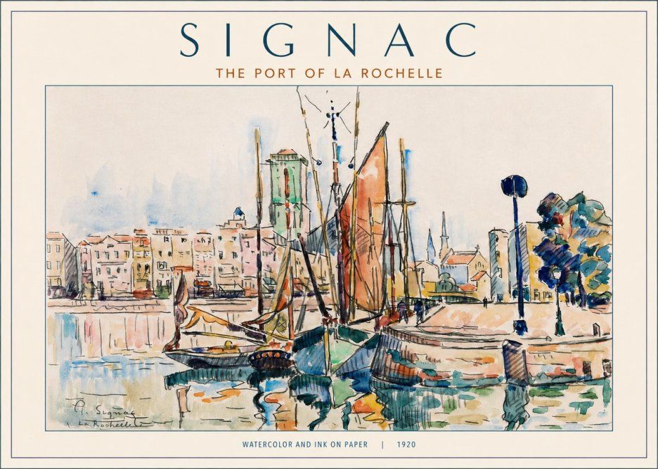 Signac The Port of La Rochelle No2 - Affiche