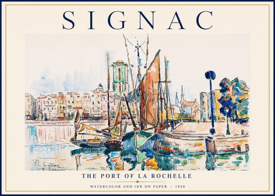 Signac The Port of La Rochelle No3 - Affiche