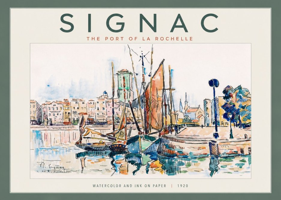 Signac The Port of La Rochelle No4 - Affiche