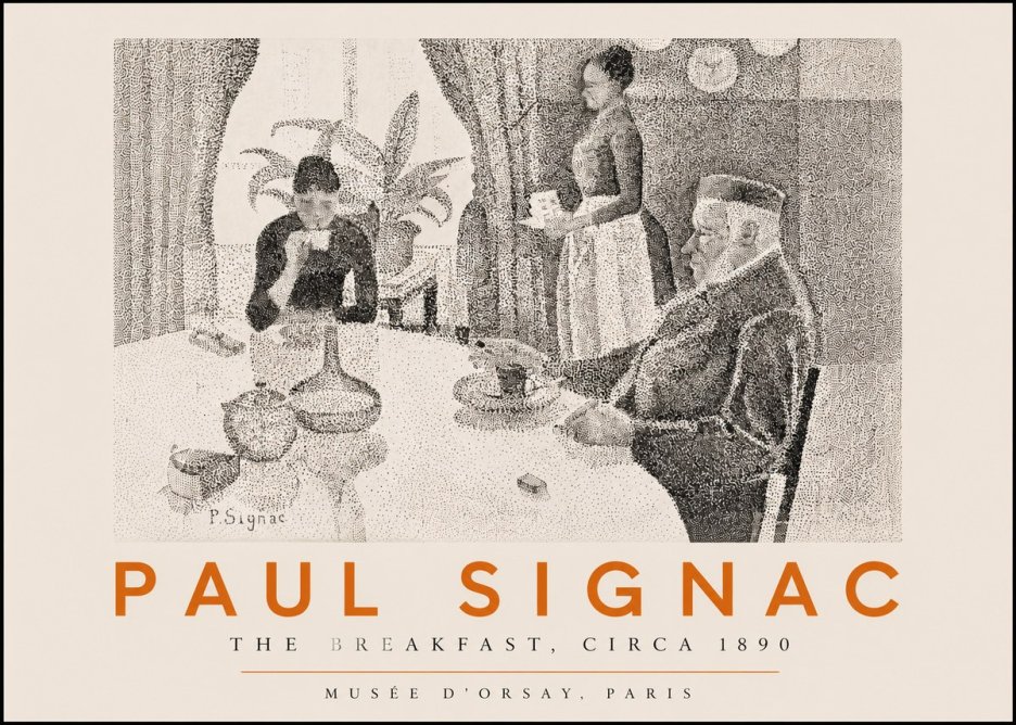 Signac The Breakfast No3 - Affiche