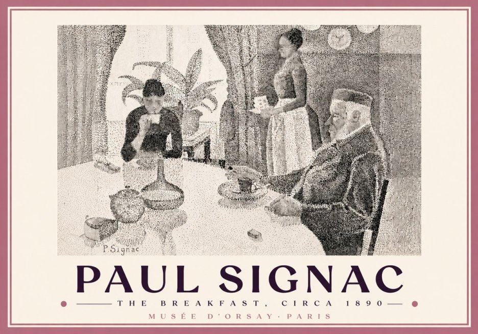 Signac The Breakfast No5 - Affiche