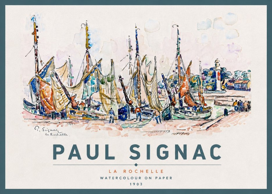 Signac La Rochelle I No4 - Affiche
