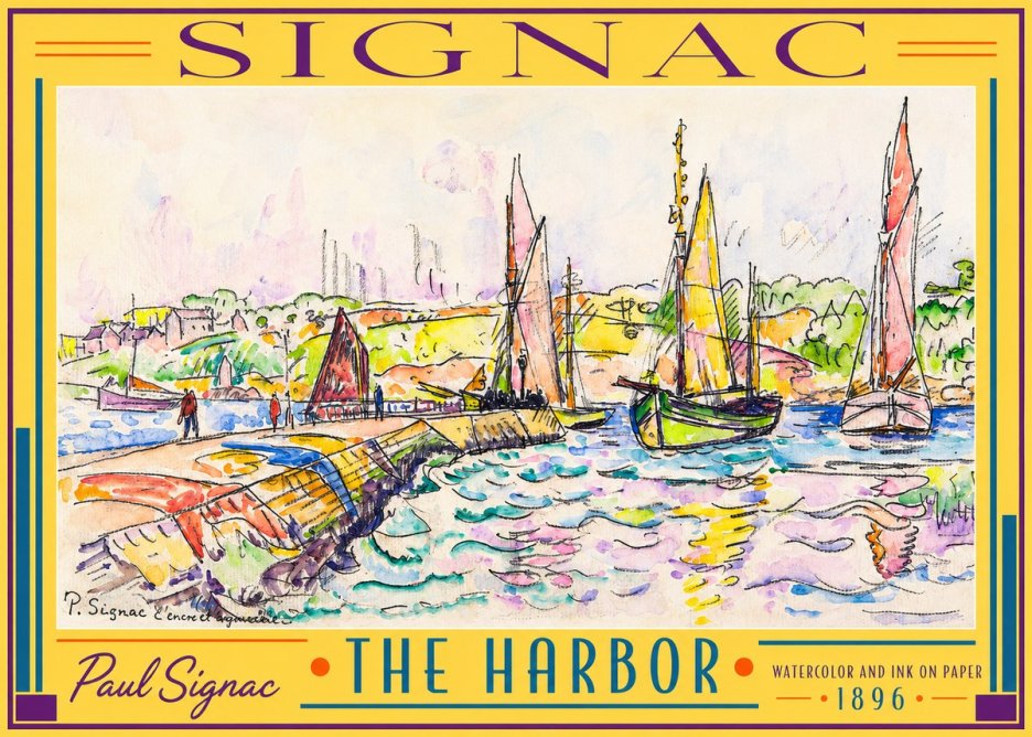 Signac The Harbor I No2 - Affiche