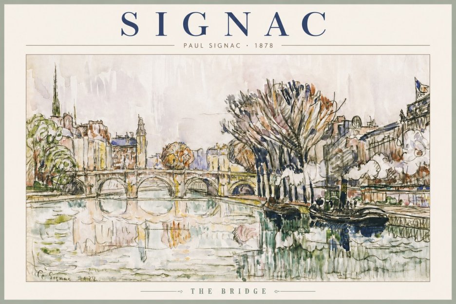 Signac The Bridge I No3 - Affiche