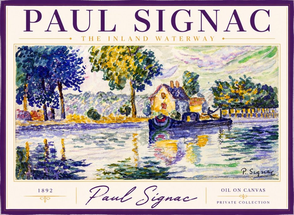Signac The Inland Waterway No2 - Affiche