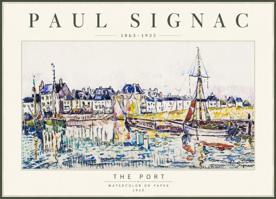 Signac The Port I No6 - Affiche
