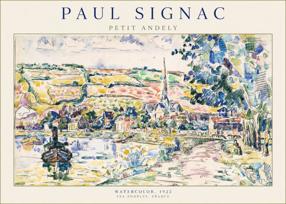 Signac Petit Andely No2 - Affiche