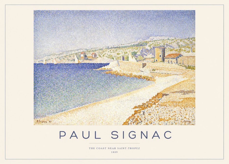 Signac The Coast Near Saint-tropez No1 - Affiche