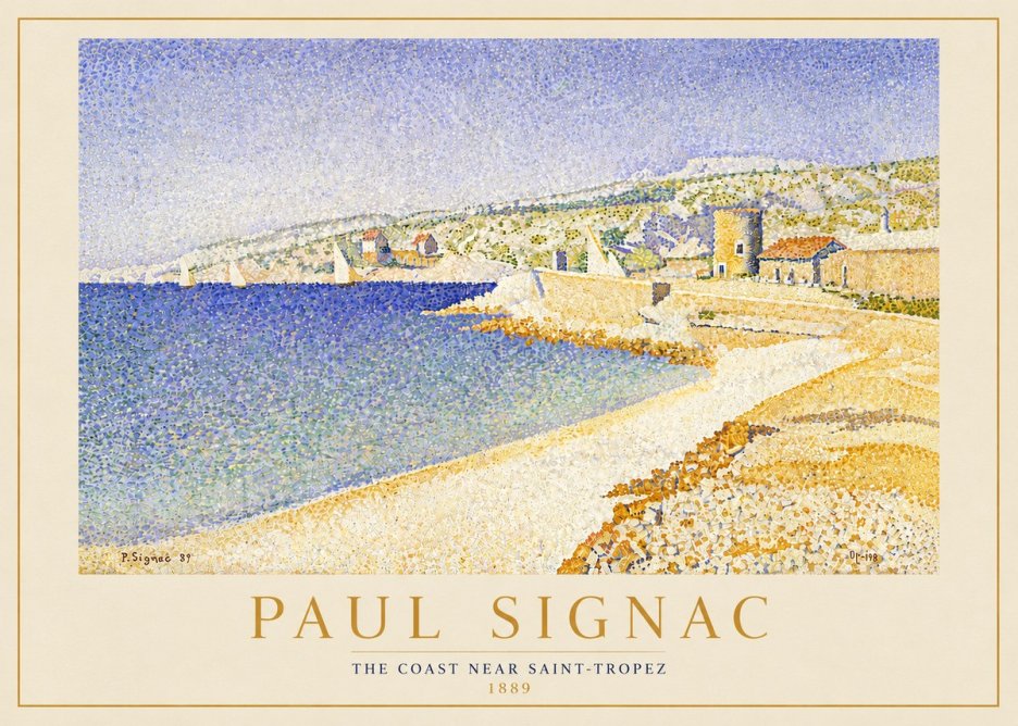 Signac The Coast Near Saint-tropez No5 - Affiche