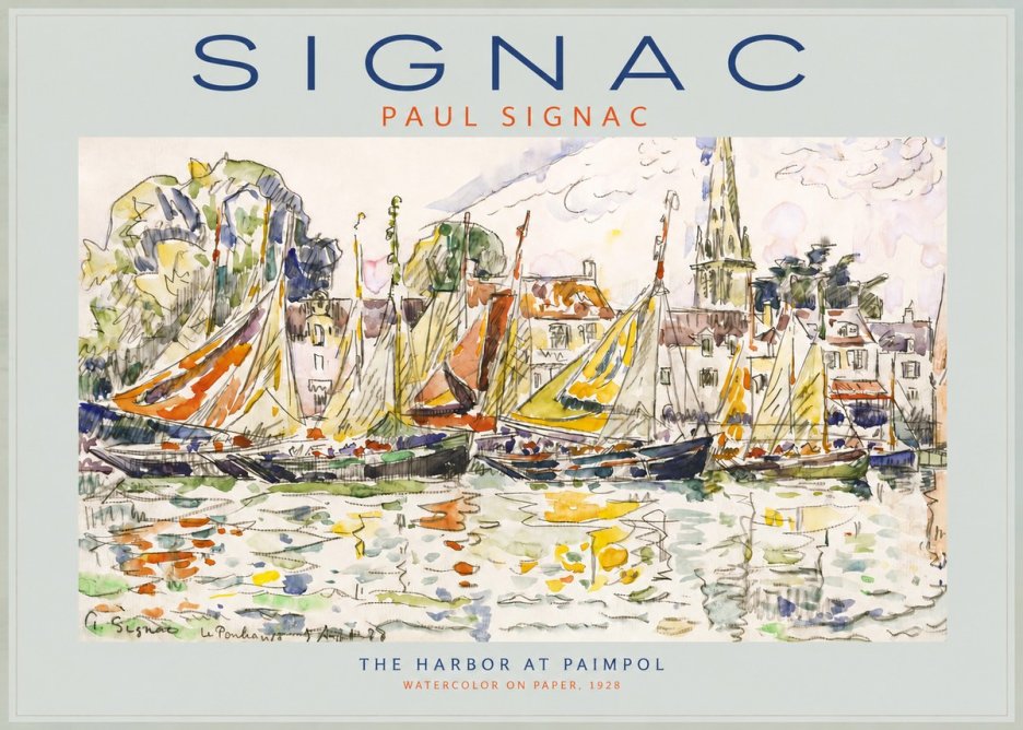 Signac The Harbor at Paimpol No2 - Affiche