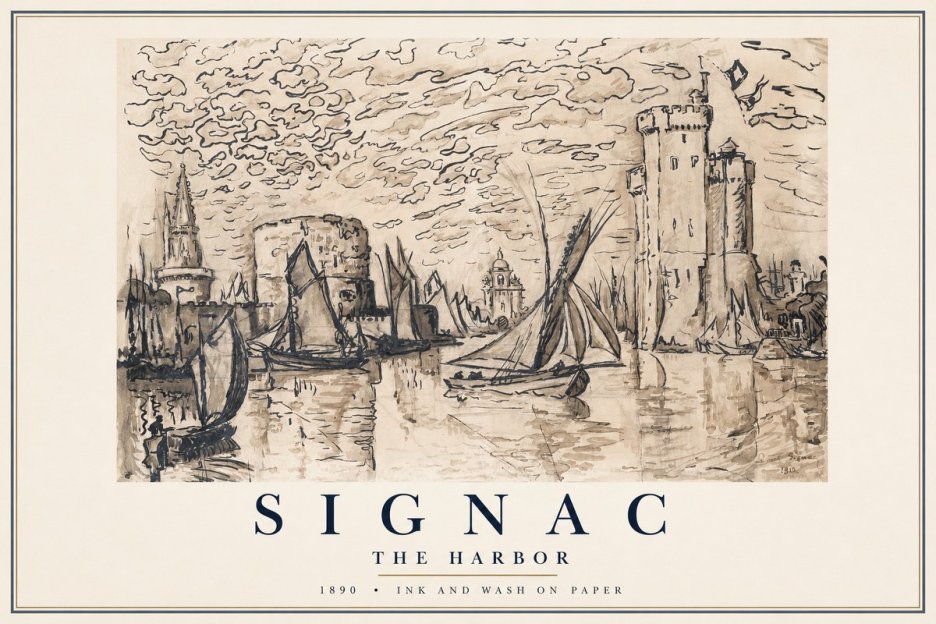 Signac The Harbor II No1 - Affiche