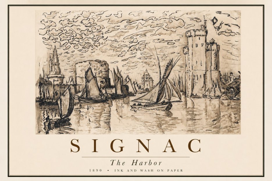 Signac The Harbor II No2 - Affiche