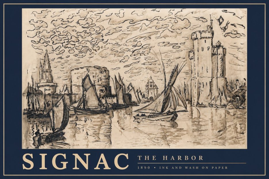 Signac The Harbor II No3 - Affiche