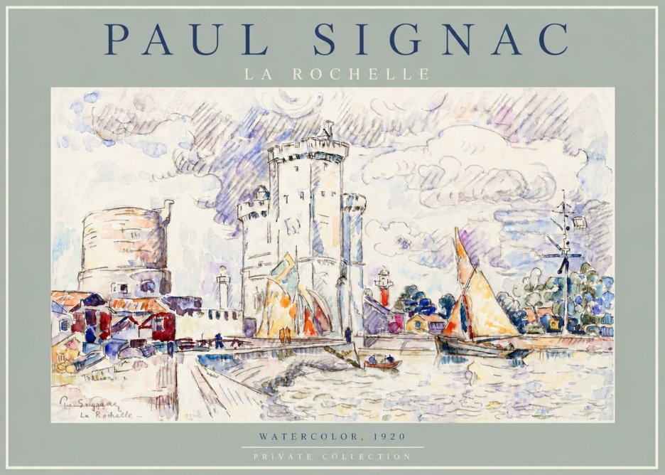 Signac La Rochelle III No4 - Affiche