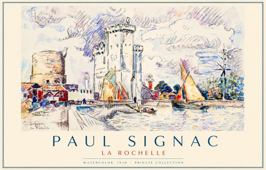 Signac La Rochelle III No6 - Affiche