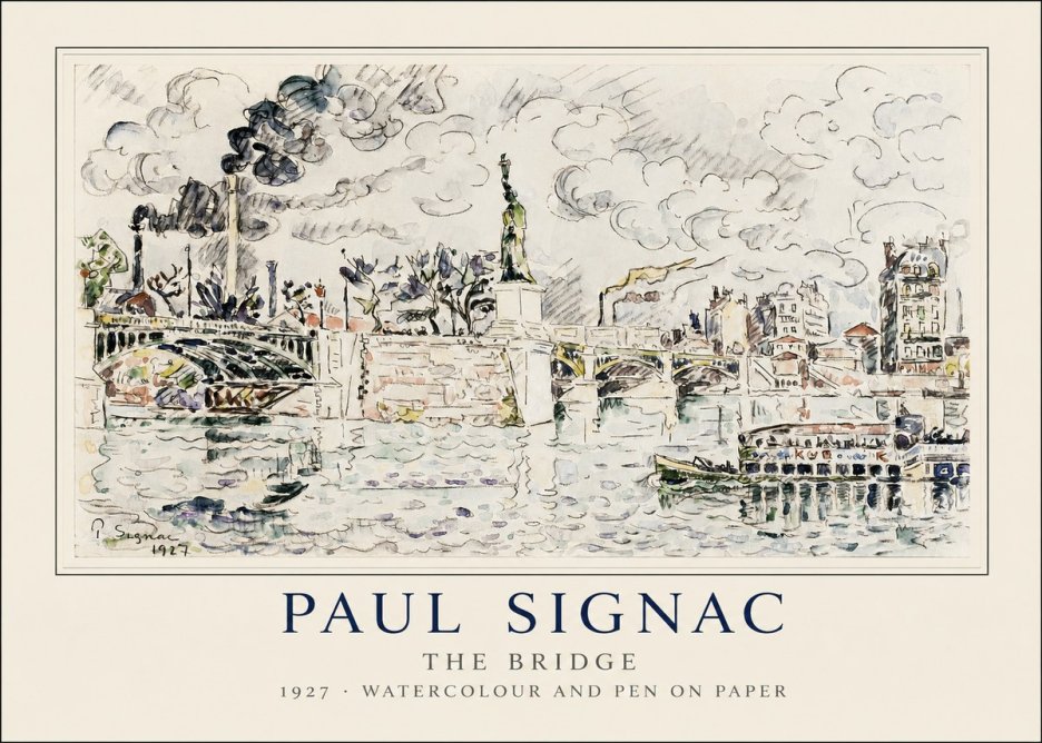 Signac The Bridge II No1 - Affiche
