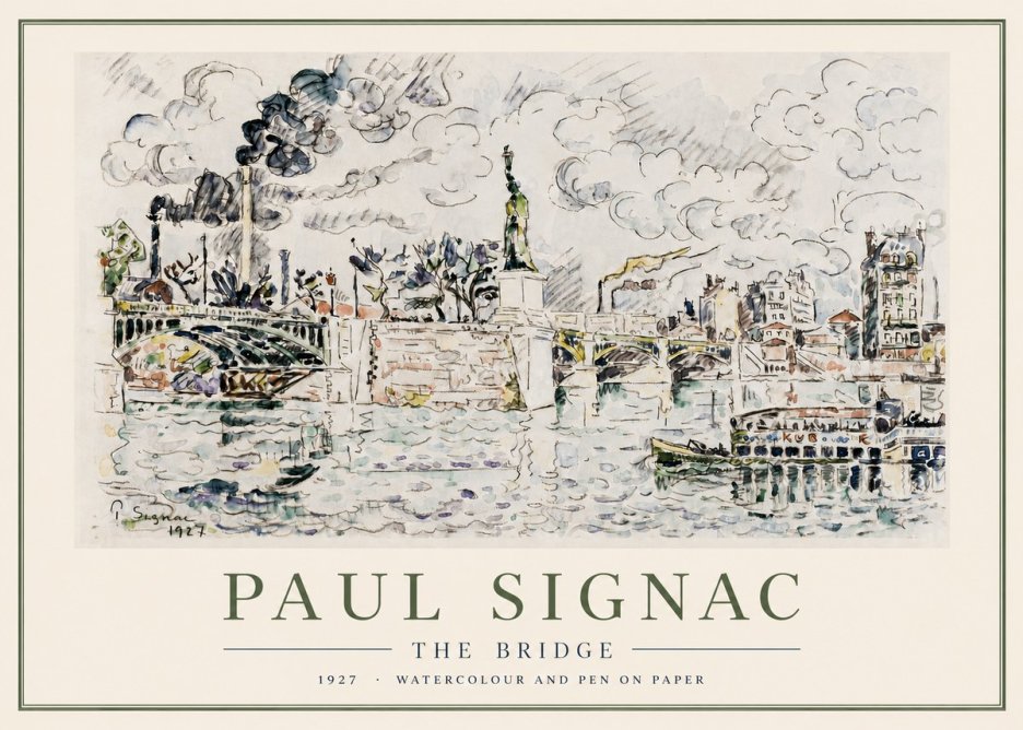 Signac The Bridge II No3 - Affiche