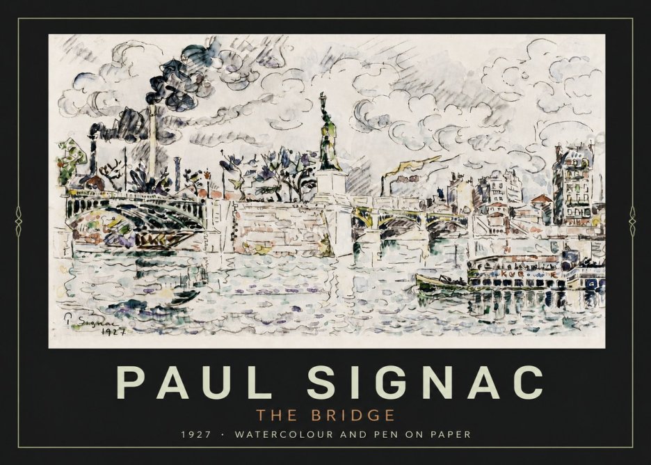 Signac The Bridge II No4 - Affiche