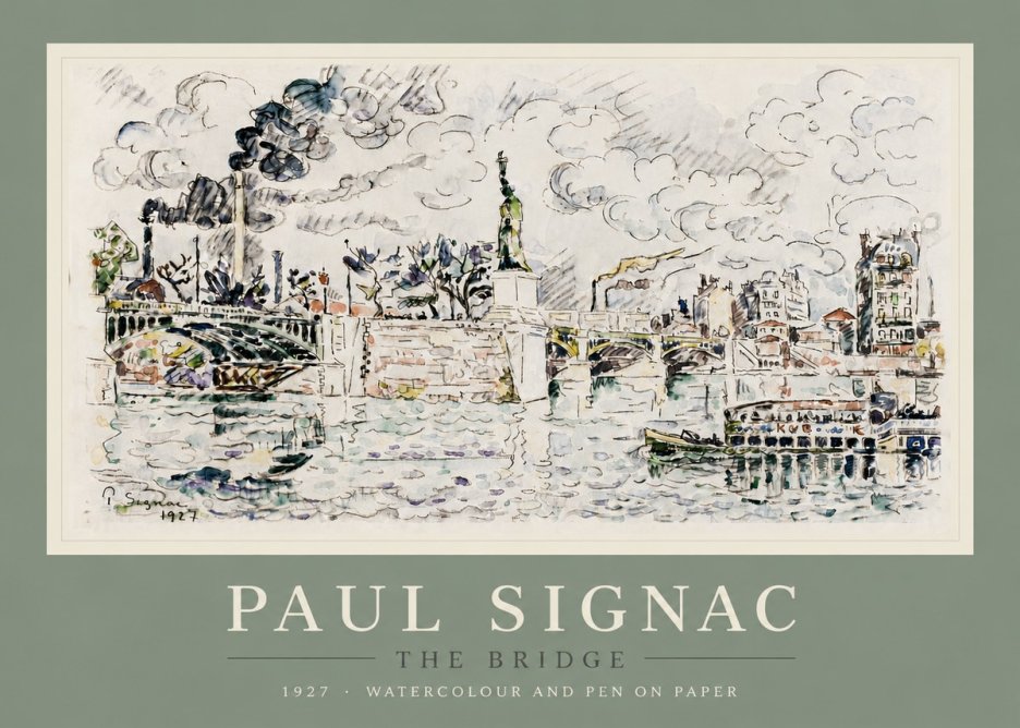 Signac The Bridge II No5 - Affiche