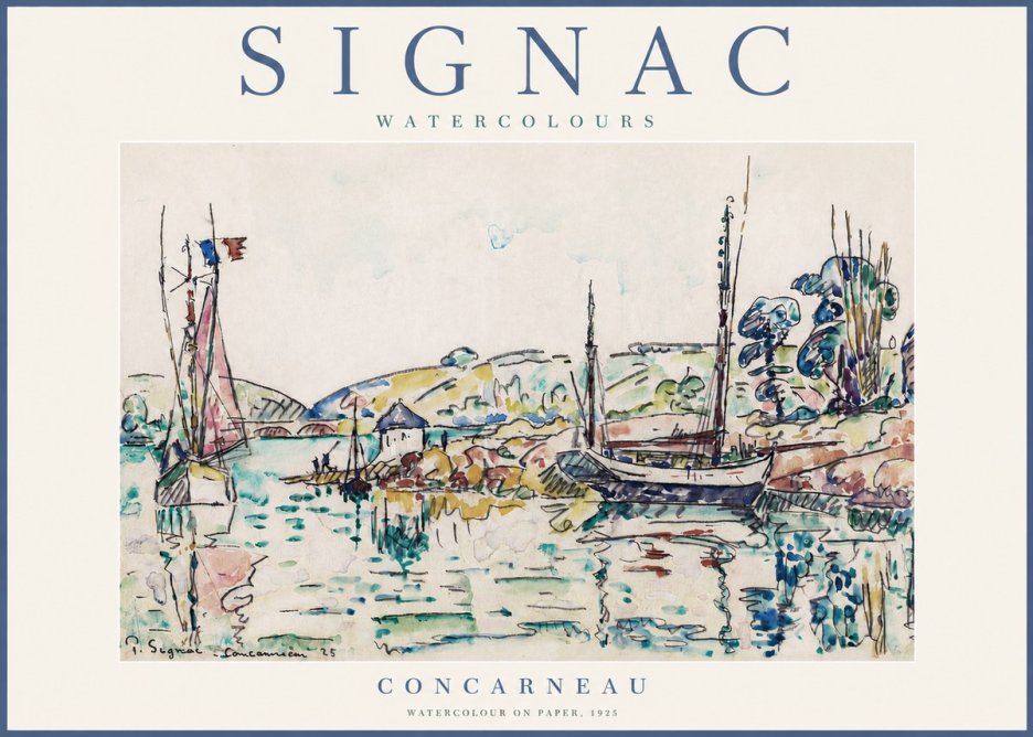 Signac Concarneau No3 - Affiche
