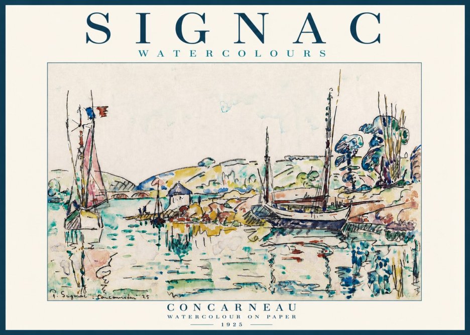 Signac Concarneau No5 - Affiche
