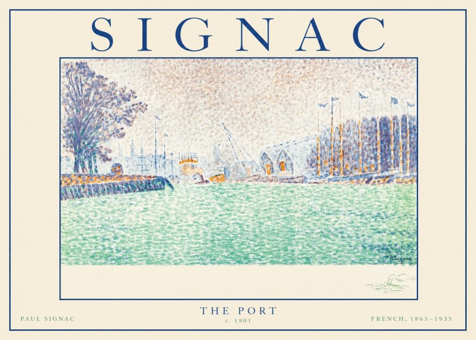 Signac The Port II No1 - Affiche