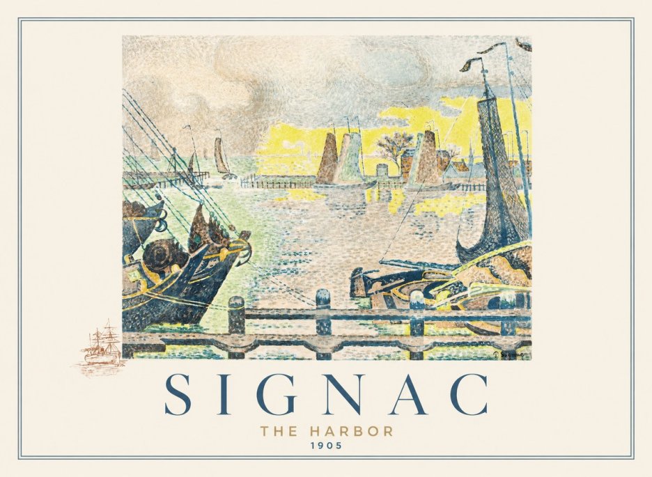 Signac The Harbor III No1 - Affiche