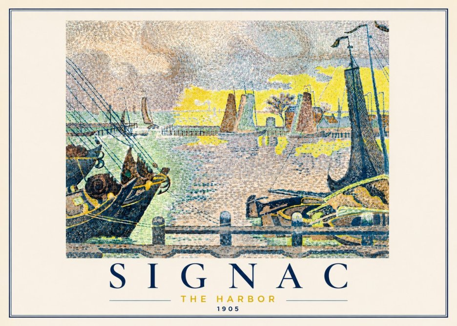 Signac The Harbor III No3 - Affiche