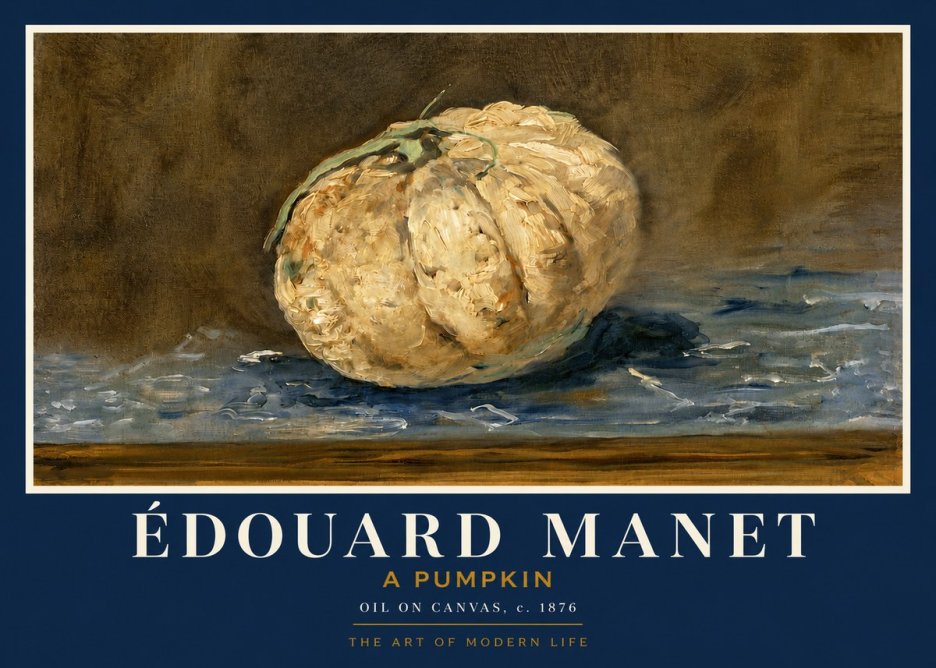 Édouard Manet A Pumpkin No3 - Affiche