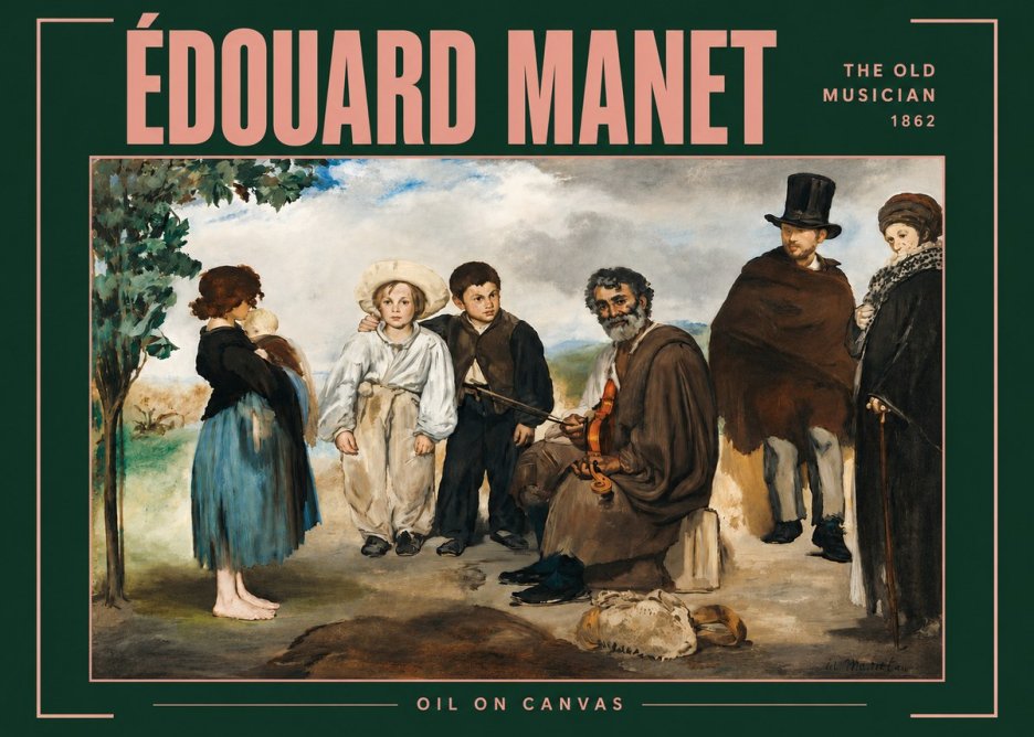 Édouard Manet The Old Musician - 1862 No4 - Affiche