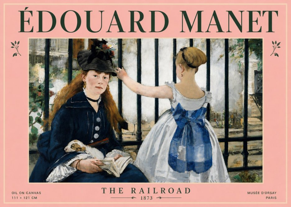 Édouard Manet The Railroad No4 - Affiche