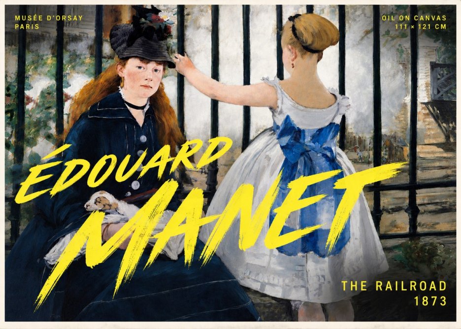 Édouard Manet The Railroad No5 - Affiche