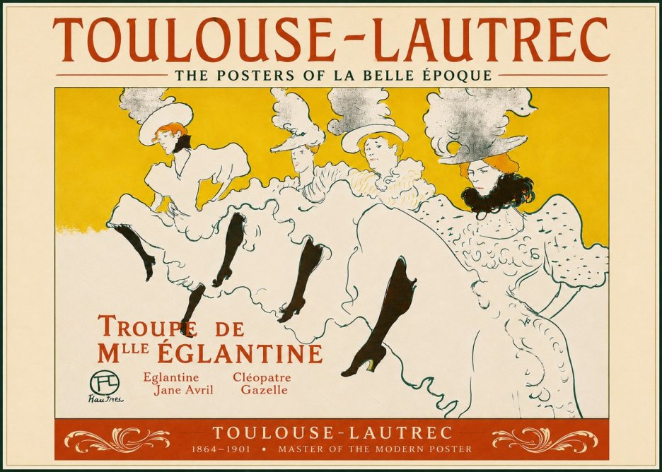 Toulouse-Lautrec Troupe De Mlle Églantine No5 - Affiche