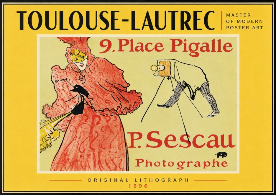 Toulouse-Lautrec 9. Place Pigalle No4 - Affiche