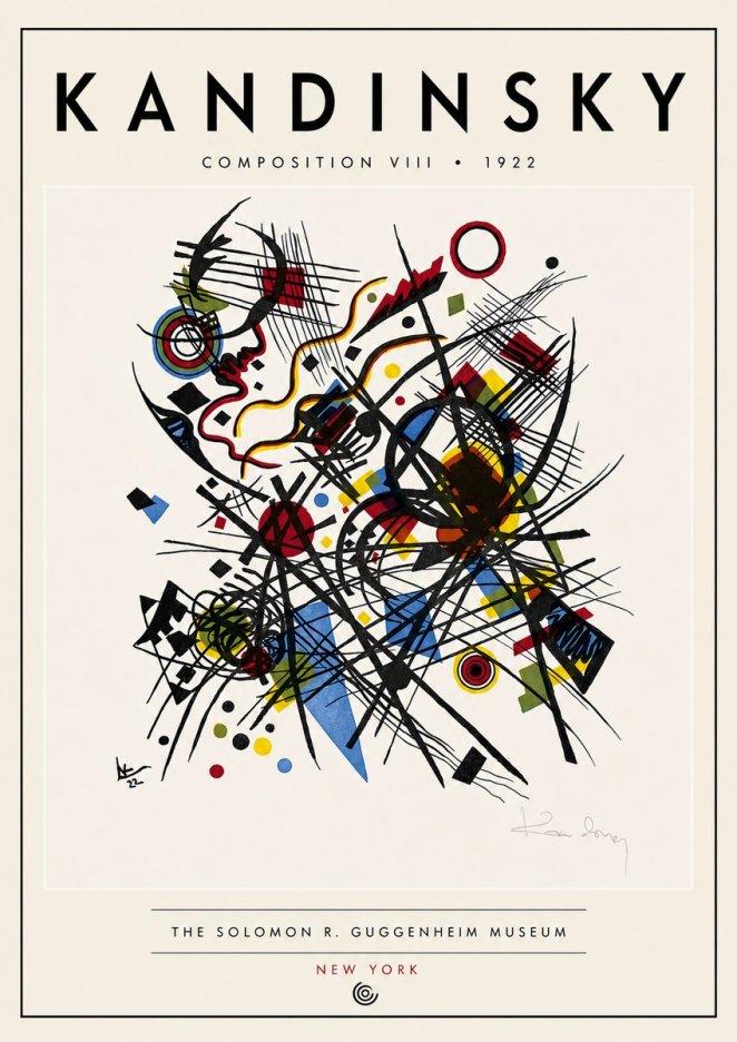 Kandinsky Composition Viii No6 - Affiche