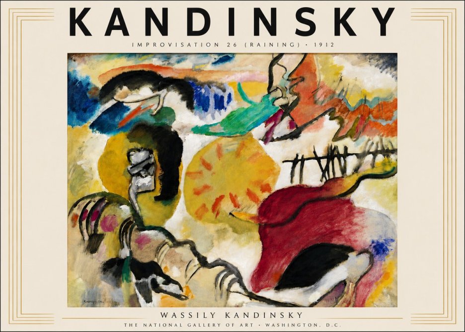 Kandinsky Improvisation 26 (Raining) No3 - Affiche