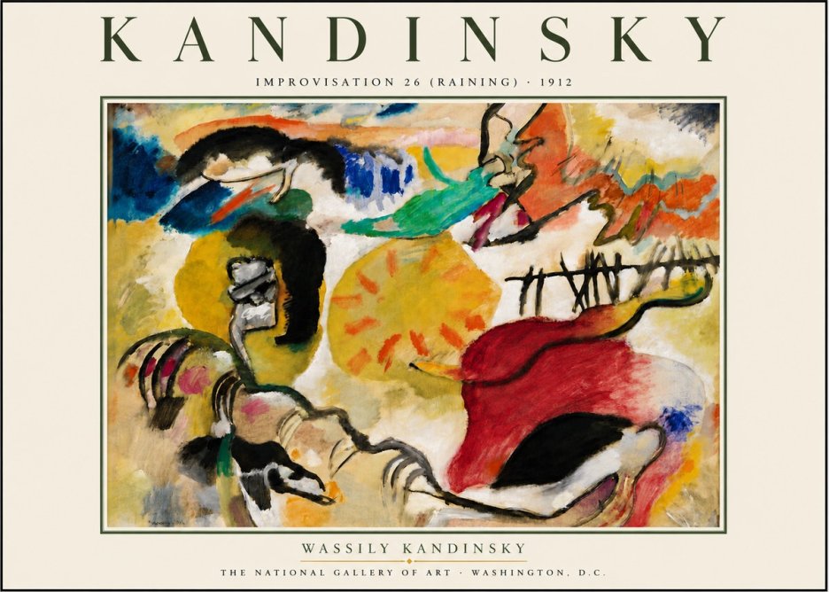 Kandinsky Improvisation 26 (Raining) No6 - Affiche
