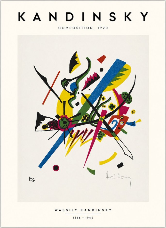 Kandinsky Composition, 1920 No1 - Affiche