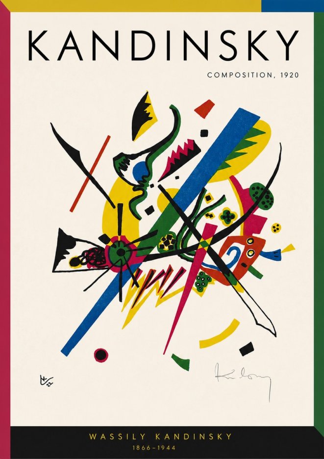 Kandinsky Composition, 1920 No2 - Affiche