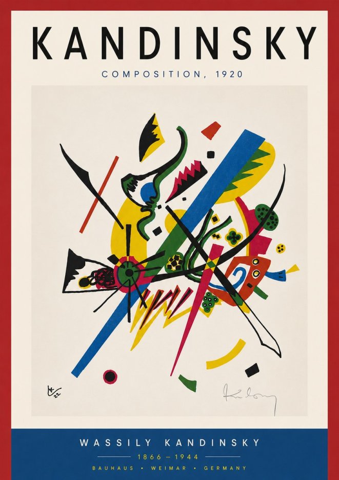 Kandinsky Composition, 1920 No6 - Affiche