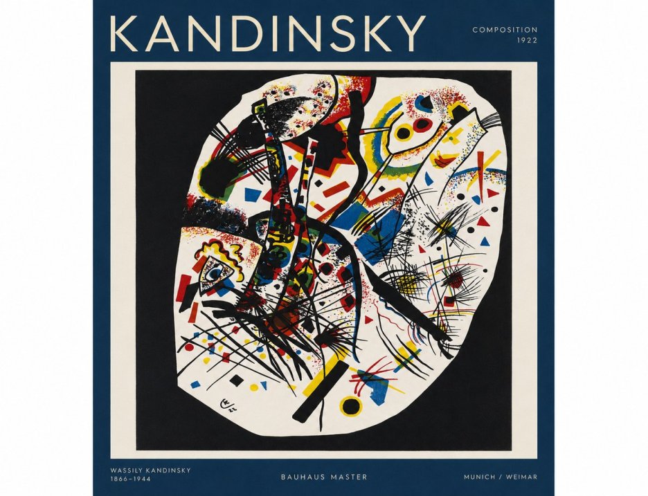 Kandinsky Composition 1922 No2 - Affiche