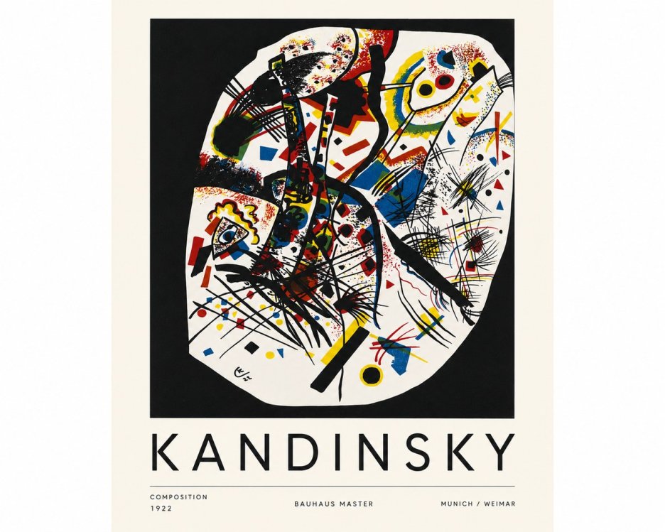 Kandinsky Composition 1922 No3 - Affiche