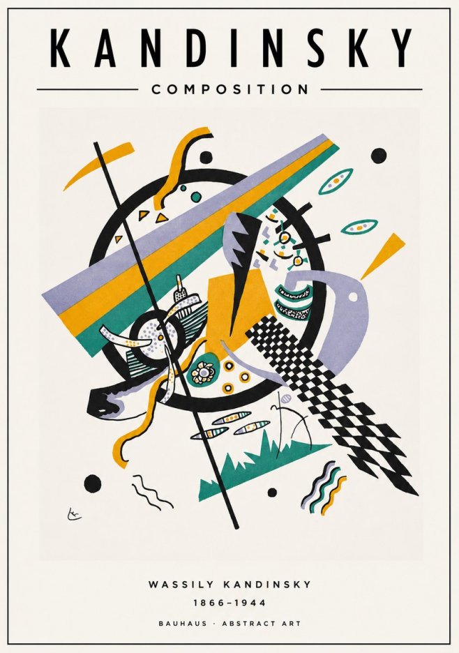 Kandinsky Composition III No1 - Affiche
