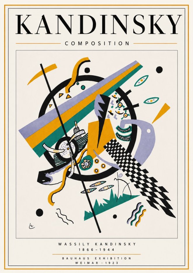 Kandinsky Composition III No4 - Affiche