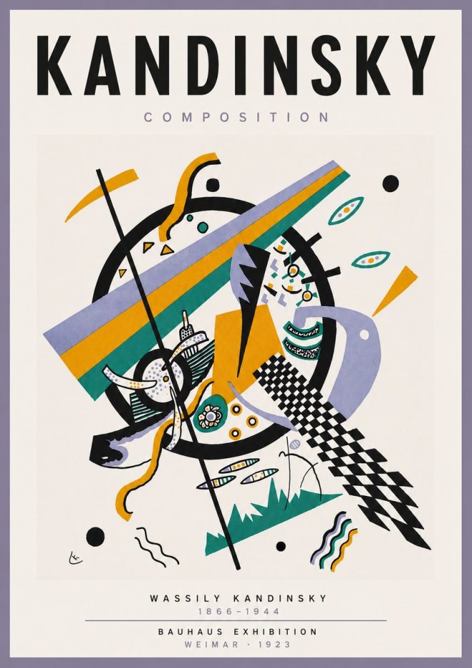 Kandinsky Composition III No5 - Affiche
