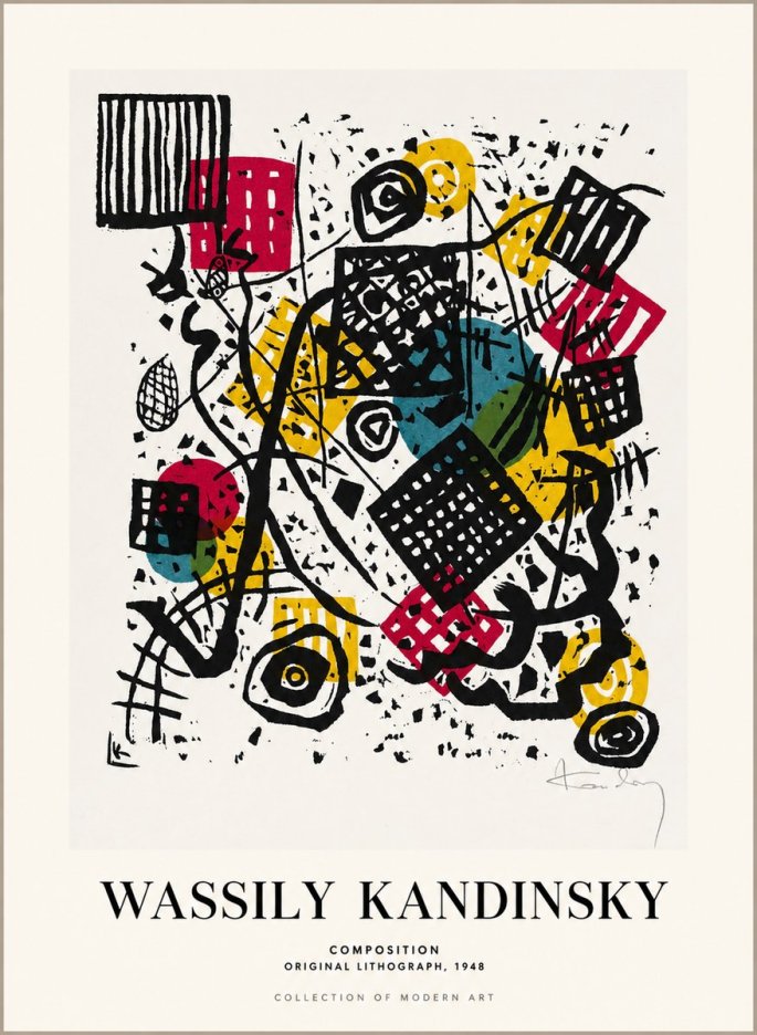 Kandinsky Composition IV No1 - Affiche