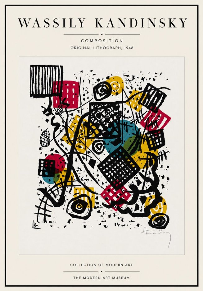 Kandinsky Composition IV No4 - Affiche